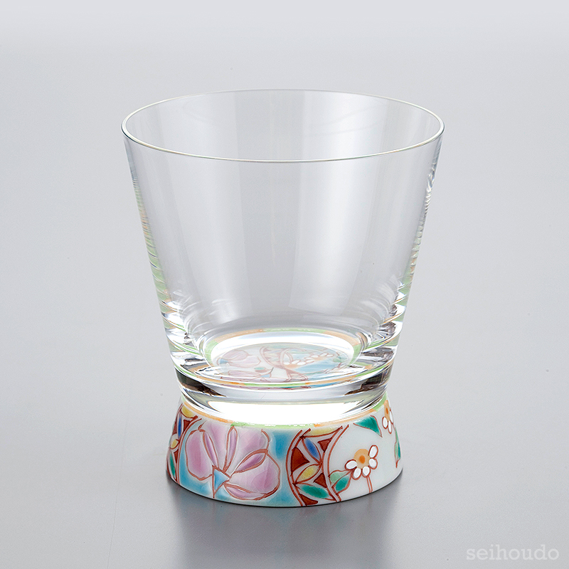 Vグラス 花のタペストリー | 九谷和グラスのプレゼント・ギフト通販